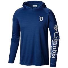 MLB Detroit Tigers Columbia Terminal Tackle Long Sleeve Hoodie T-Shirt