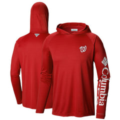 MLB Washington Nationals Columbia Terminal Tackle Long Sleeve Hoodie T-Shirt