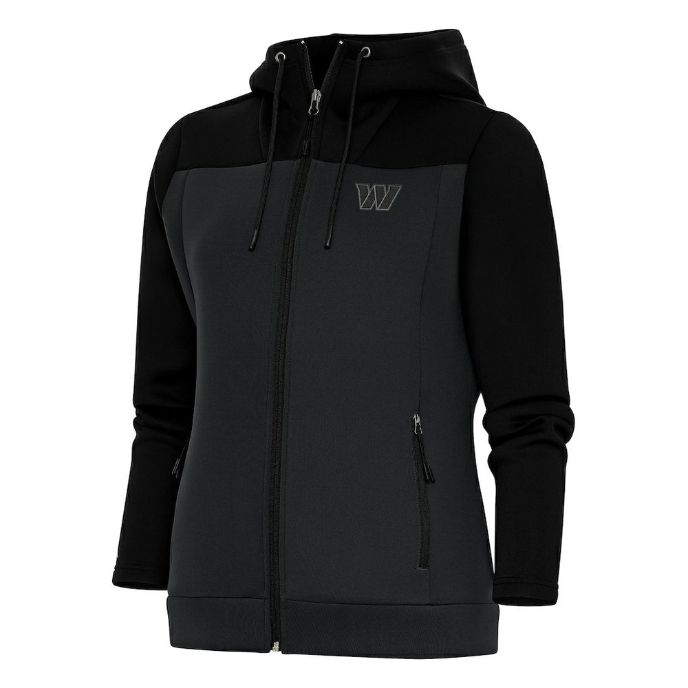 Antigua Women's Tonal Logo Protect Full-Zip Hoodie Jacket - Washington Commanders