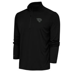 Antigua Tonal Logo Tribute Quarter-Zip Pullover Top - Jacksonville Jaguars