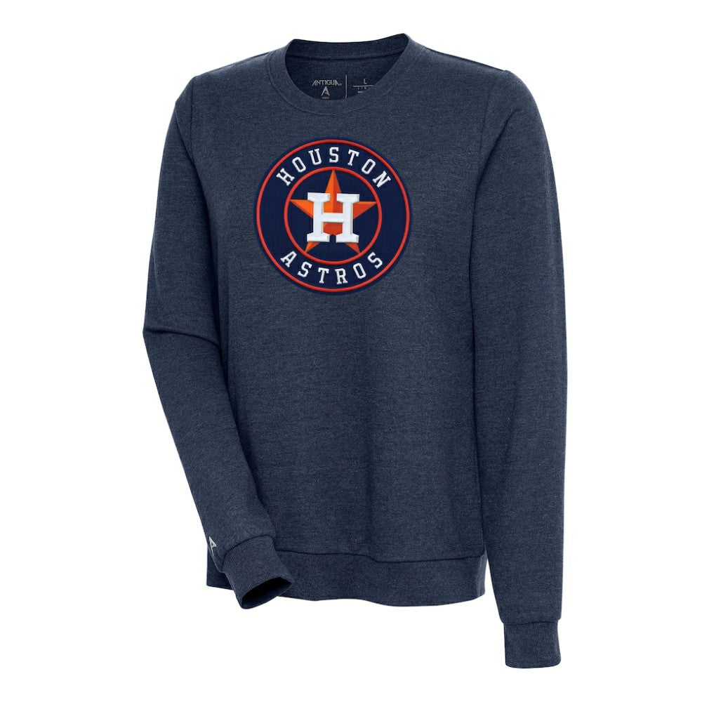 MLB Houston Astros Antigua Women's Action Crewneck Pullover Sweatshirt
