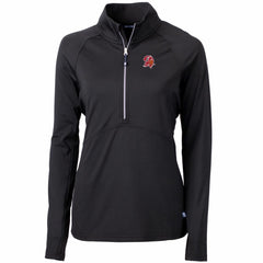 Cutter & Buck Women's Throwback Logo Adapt Eco Knit Stretch Recycled Half-Zip Pullover Top - Tampa Bay Buccaneers