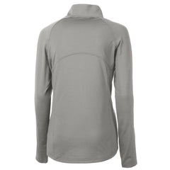 Cutter & Buck Women's Throwback Logo Adapt Eco Knit Stretch Recycled Half-Zip Pullover Top - Denver Broncos