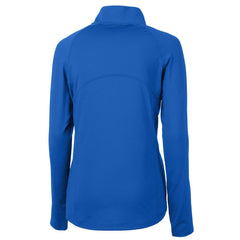 Cutter & Buck Women's Throwback Logo Adapt Eco Knit Stretch Recycled Half-Zip Pullover Top - Buffalo Bills