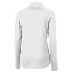 Cutter & Buck Women's Throwback Logo Adapt Eco Knit Stretch Recycled Half-Zip Pullover Top - Detroit Lions