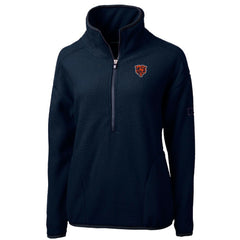 Cutter & Buck Women's Throwback Logo Cascade Eco Sherpa Fleece Half-Zip Pullover Jacket - Chicago Bears