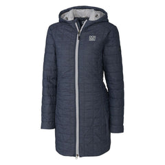 Cutter & Buck Women's Throwback Logo Rainier Primaloft Eco Full-Zip Hoodie Long Coat - New York Giants