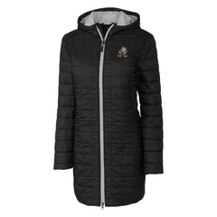 Cutter & Buck Women's Throwback Logo Rainier Primaloft Eco Full-Zip Hoodie Long Coat - Cleveland Browns