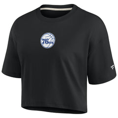 NBA Philadelphia 76ers Women's Elements Super Soft Boxy Cropped T-Shirt