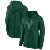 NBA Milwaukee Bucks Women's Team Primary Logo Pullover Hoodie