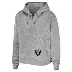 WEAR by Erin Andrews Women's Team Full-Zip Hoodie - Las Vegas Raiders
