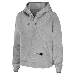 WEAR by Erin Andrews Women's Team Full-Zip Hoodie - New England Patriots