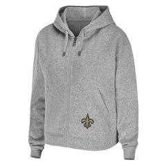 WEAR by Erin Andrews Women's Team Full-Zip Hoodie - New Orleans Saints