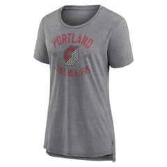 NBA Portland Trail Blazers Women's Heritage Tri-Blend T-Shirt