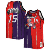 NBA Vince Carter Toronto Raptors Big & Tall Hardwood Classics 1998/99 Split Swingman Jersey