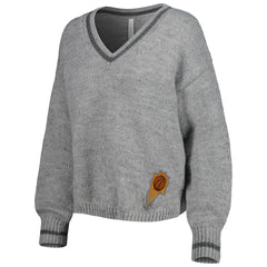 NBA Phoenix Suns Lusso Women's Scarletts Lantern Sleeve Tri-Blend V-Neck Pullover Sweater
