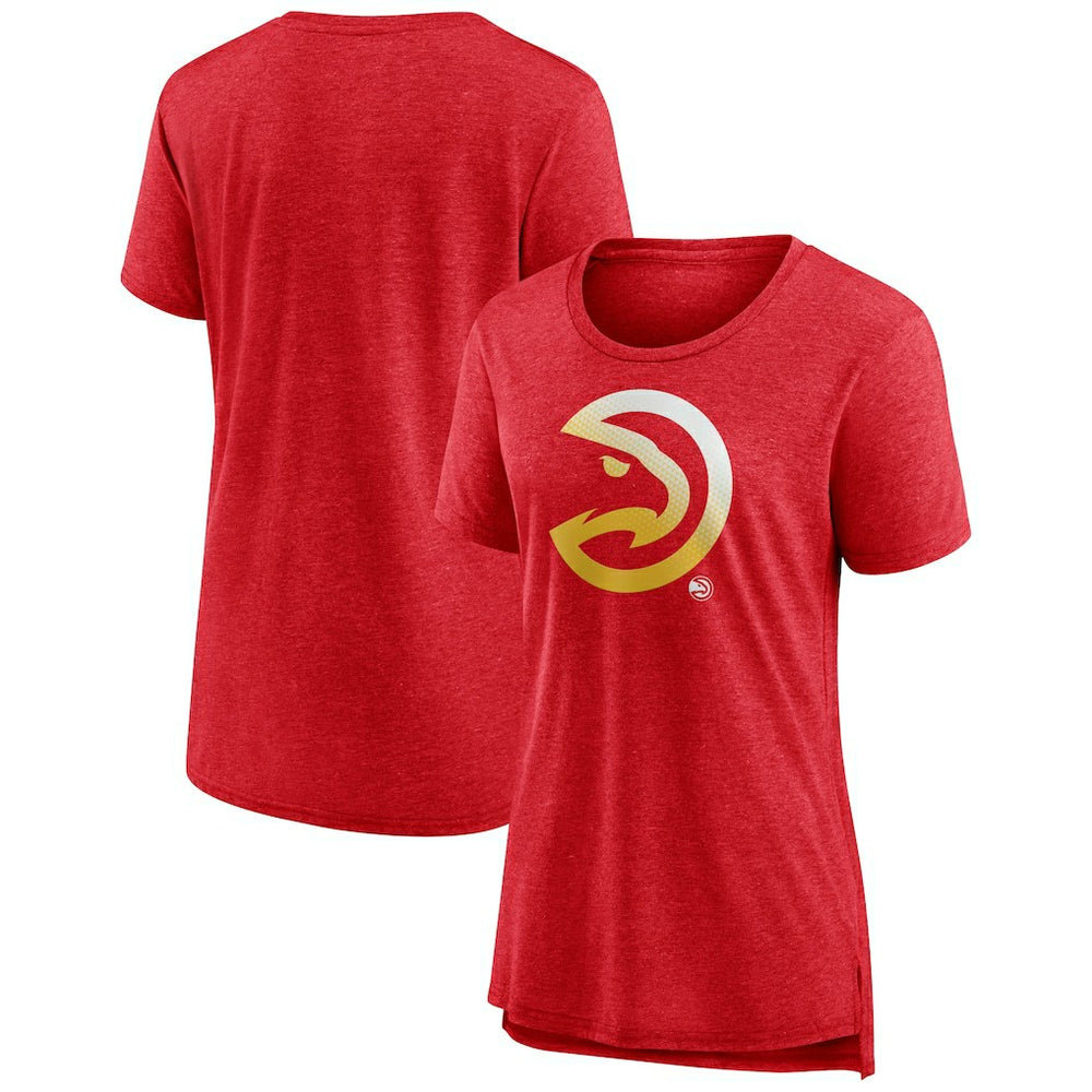 NBA Atlanta Hawks Women's Gradient Logo Tri-Blend T-Shirt