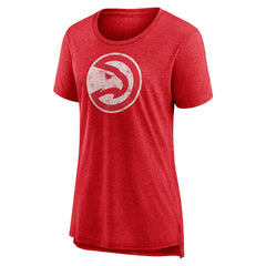 NBA Atlanta Hawks Women's Distressed Logo Tri-Blend T-Shirt