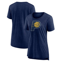 NBA Indiana Pacers Women's Distressed Logo Tri-Blend T-Shirt