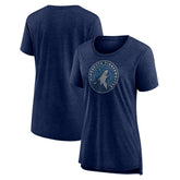 NBA Minnesota Timberwolves Women's Distressed Logo Tri-Blend T-Shirt