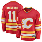 NHL Red Mikael Backlund Calgary Flames Fanatics Home Breakaway Player Jersey