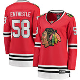 NHL Red MacKenzie Entwistle Chicago Blackhawks Fanatics Women's Home Breakaway Player Jersey