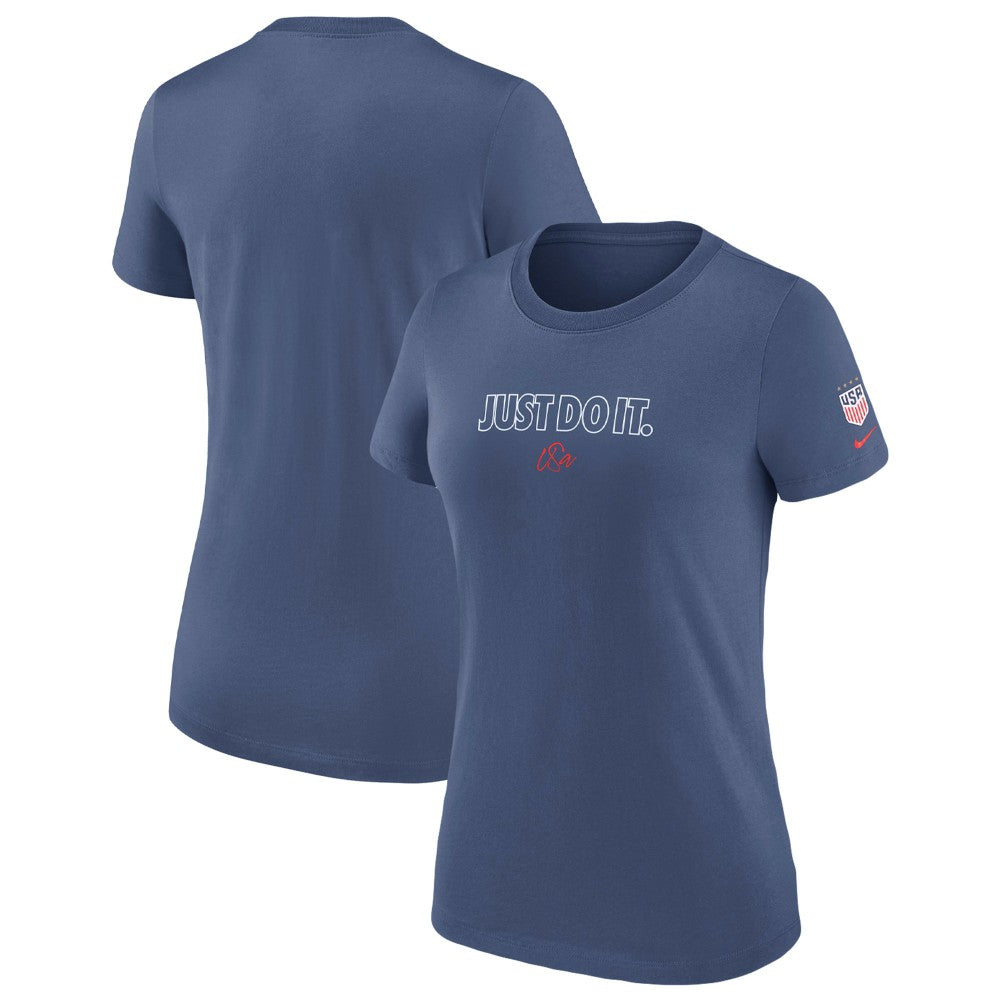 USWNT Women's Just Do It T-Shirt - Nike Blue