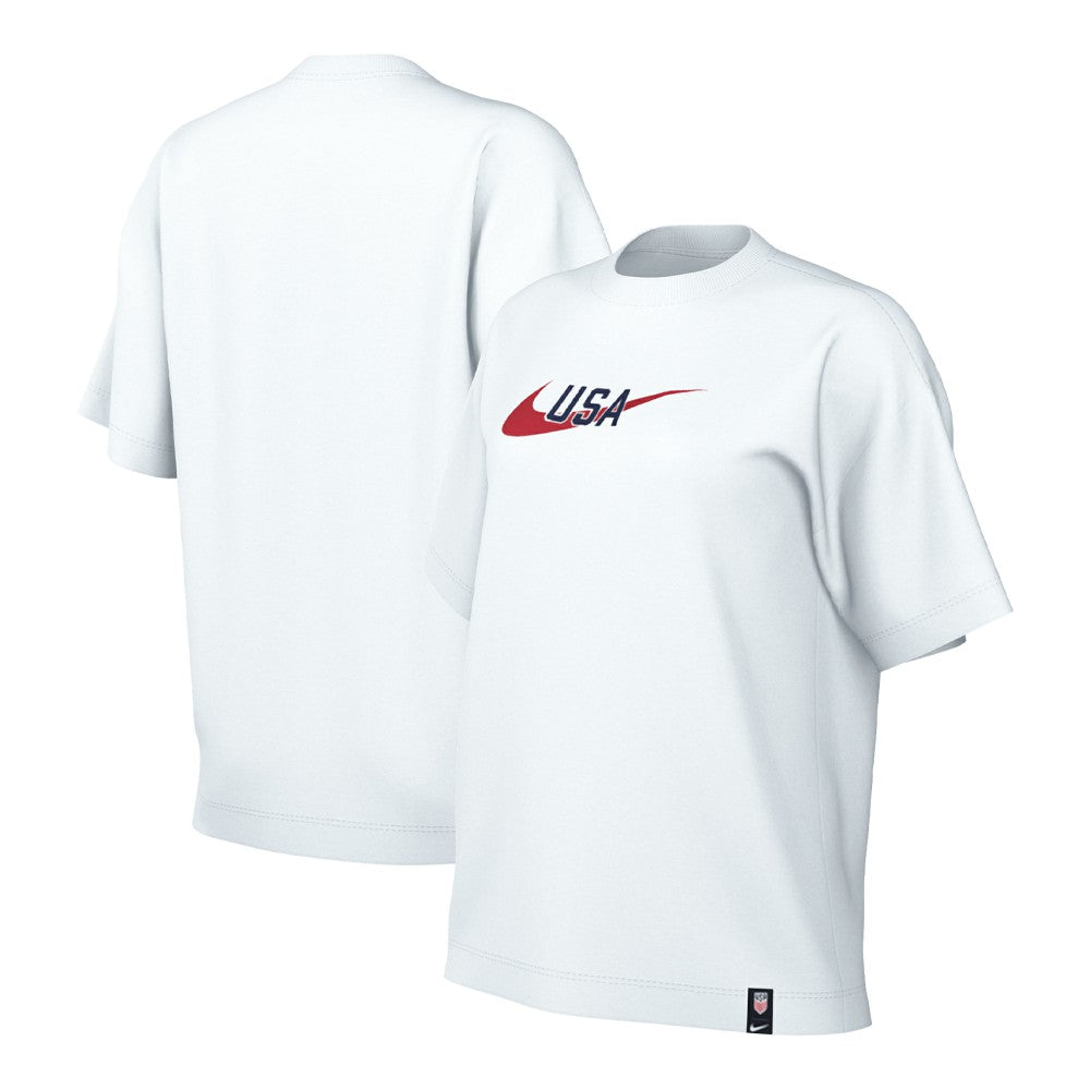 USMNT Women's Swoosh T-Shirt - Nike White