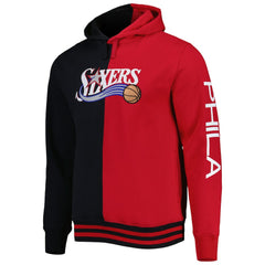 NBA Philadelphia 76ers Big & Tall Hardwood Classics Split Pullover Hoodie