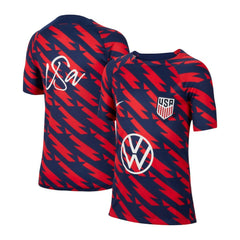 USMNT Youth 2023/24 Academy Pro Performance Pre-Match Top - Nike Red