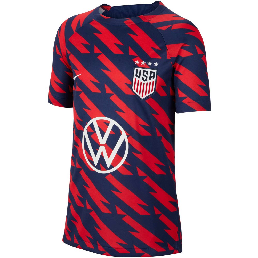 USWNT Youth 2023/24 Academy Pro Performance Pre-Match Top - Nike Red