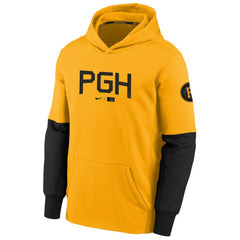 MLB Pittsburgh Pirates Nike Youth City Connect Therma Performance Pullover Hoodie