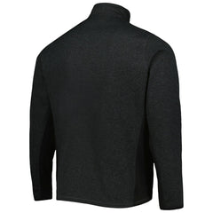 NHL Heathered Black Pittsburgh Penguins Antigua Course Quarter-Zip Jacket