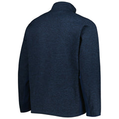 NHL Heathered Deep Sea Blue Seattle Kraken Antigua Course Quarter-Zip Jacket