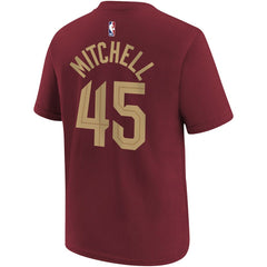 NBA Donovan Mitchell Cleveland Cavaliers Youth Icon Edition Name & Number T-Shirt sale
