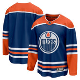 NHL Royal Edmonton Oilers Fanatics Home Breakaway Blank Jersey