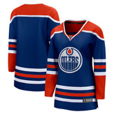 NHL Royal Edmonton Oilers Fanatics Women's Home Breakaway Blank Jersey