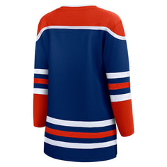 NHL Royal Edmonton Oilers Fanatics Women's Home Breakaway Blank Jersey