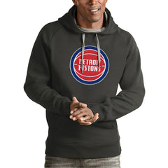 NBA Detroit Pistons Antigua Team Logo Victory Pullover Hoodie sale