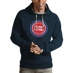 NBA Detroit Pistons Antigua Team Logo Victory Pullover Hoodie sale