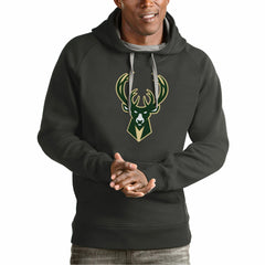 NBA Milwaukee Bucks Antigua Team Logo Victory Pullover Hoodie