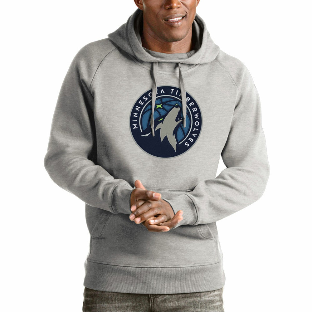 NBA Minnesota Timberwolves Antigua Team Logo Victory Pullover Hoodie