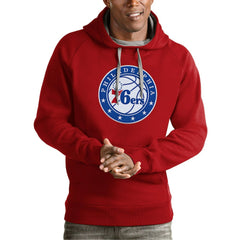 NBA Philadelphia 76ers Antigua Team Logo Victory Pullover Hoodie