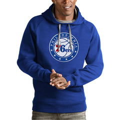 NBA Philadelphia 76ers Antigua Team Logo Victory Pullover Hoodie