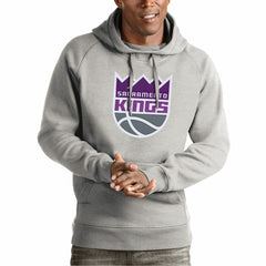 NBA Sacramento Kings Antigua Team Logo Victory Pullover Hoodie