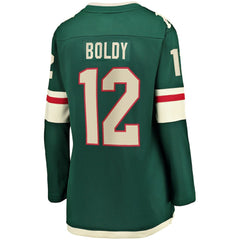 NHL Green Matthew Boldy Minnesota Wild Fanatics Women's Home Breakaway Player Jersey