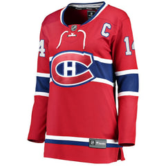 NHL Red Nick Suzuki Montreal Canadiens Fanatics Women's Home Captain Patch Breakaway Player Jersey
