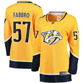 NHL Gold Dante Fabbro Nashville Predators Fanatics Women's Home Breakaway Player Jersey