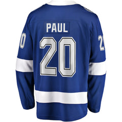 NHL Blue Nicholas Paul Tampa Bay Lightning Fanatics Home Breakaway Player Jersey