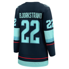 NHL Deep Sea Blue Oliver Bjorkstrand Seattle Kraken Fanatics Women's Home Breakaway Player Jersey